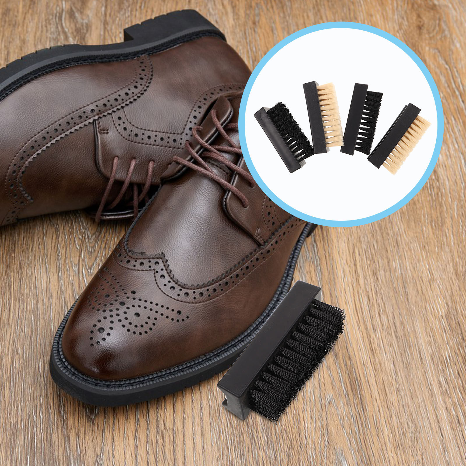 Sneaker Care Set - 4Pcs Multifunction Shoe Brush Set Soft