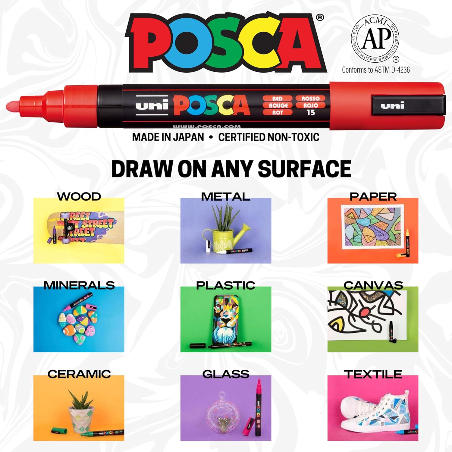 Japan Uni Posca Paint Marker P - Midsole Marker Paint recension och pris