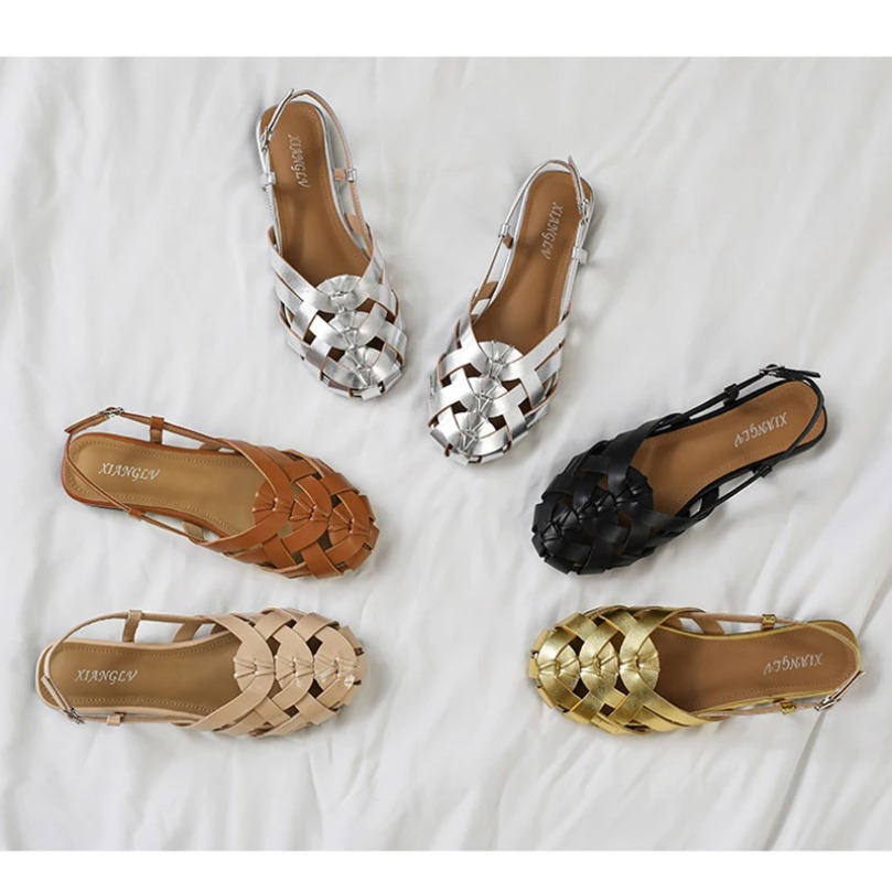 PU Golden Sandal Slipper Woman - Sneaker Care Set recension och pris