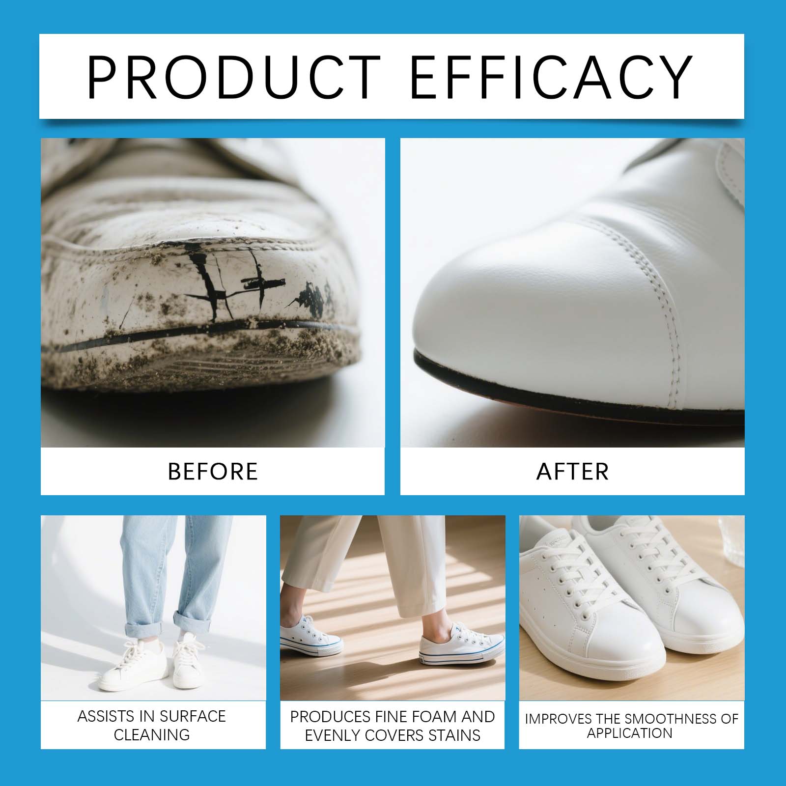 White Shoe Cleaner Cream Sneak - Sneaker Care Products recension och pris