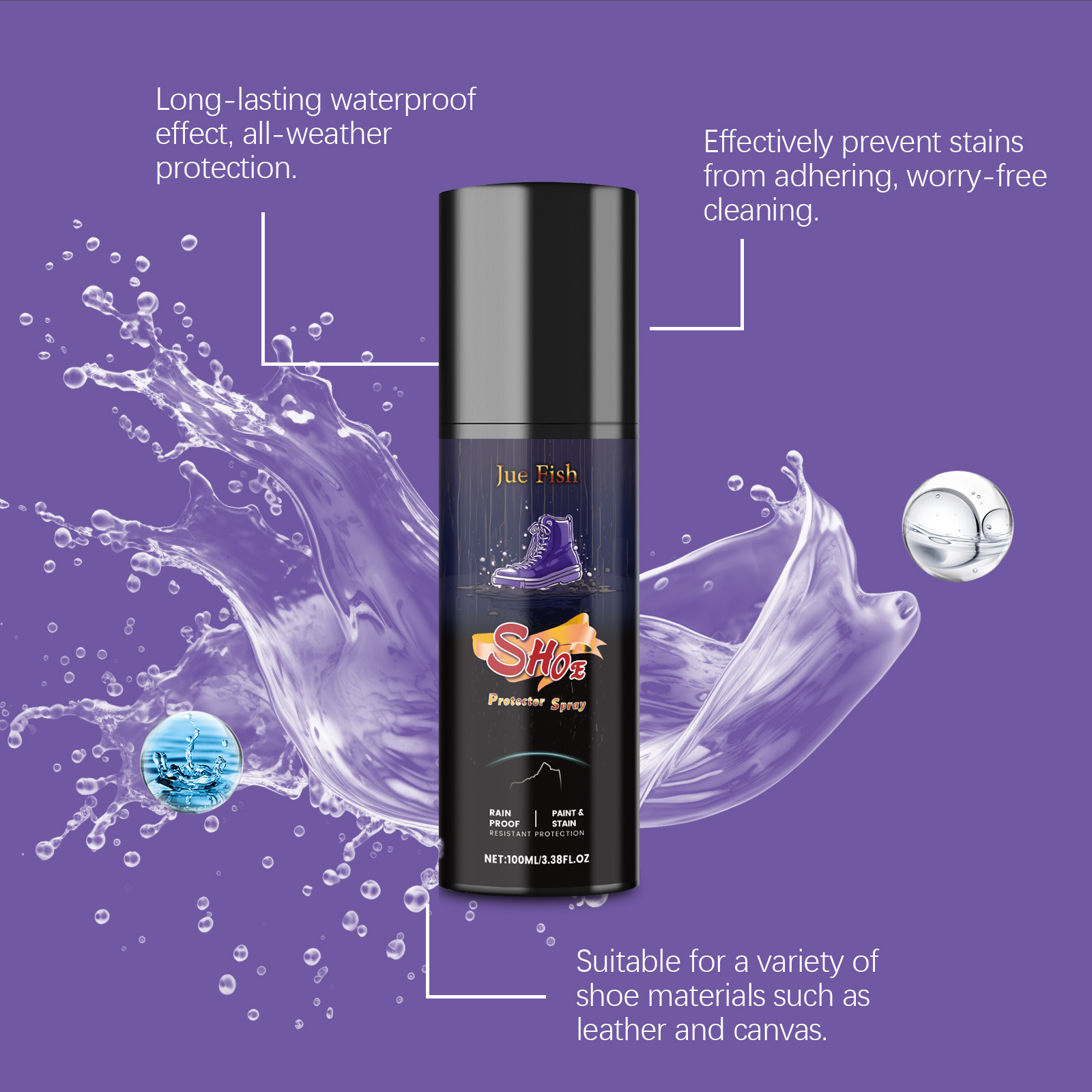 100ml Shoe Waterproof Spray Na - Sneaker Protector Spray recension och pris